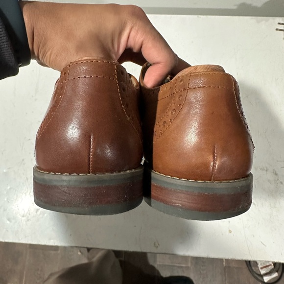 Florsheim Shoes Men 12D Brown Leather Lace Up Dress Shoes